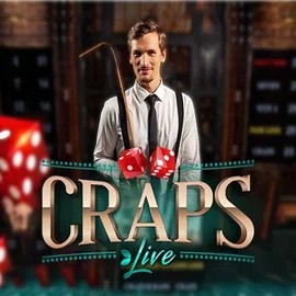 Official Live Casino logo: Live Craps by Evolution at Instant Casino