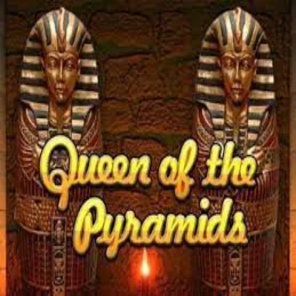 Queen of the Pyramids slot logo by Playtech at Instant Casino