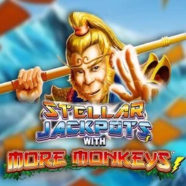 Stellar Jackpots with More Monkeys logo by Lightning Box Game Instant Casino